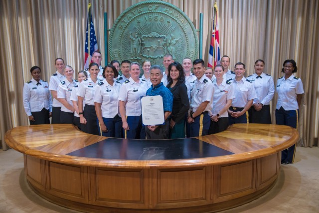 TAMC Army Nurse Corps recognized by State of Hawaii during proclamation signing