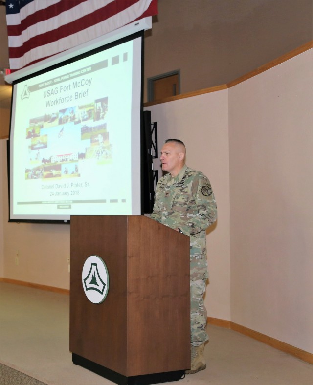 Garrison commander highlights installation's way ahead to Fort McCoy workforce during annual briefing
