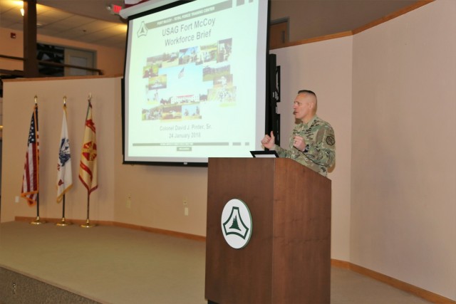 Garrison commander highlights installation's way ahead to Fort McCoy workforce during annual briefing