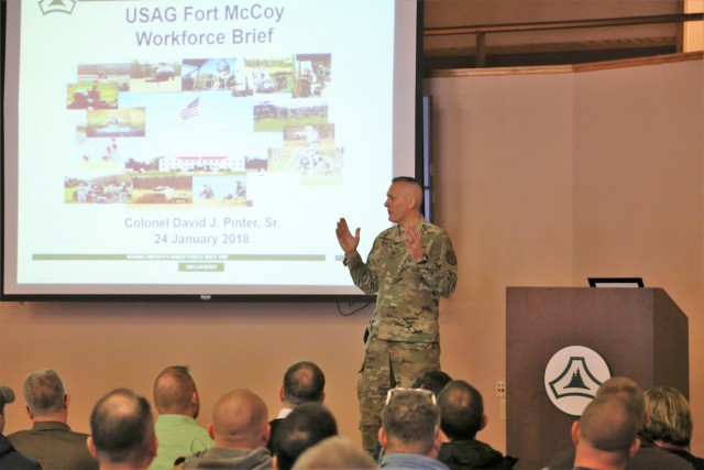 Garrison commander highlights installation's way ahead to Fort McCoy workforce during annual briefing