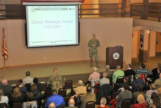 Garrison commander highlights installation's way ahead to Fort McCoy workforce during annual briefing