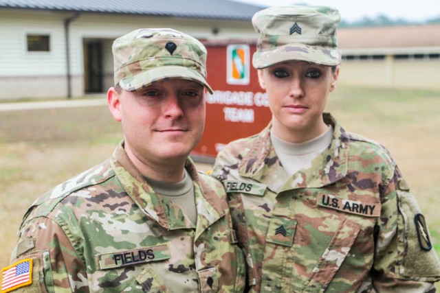 Deploying couple celebrates Valentine's Day together