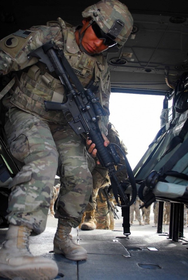 Soldiers receive hands-on training for proper aviation operations