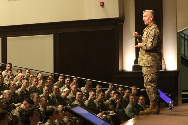 Cadets learn leadership, emotional intelligence from top brass