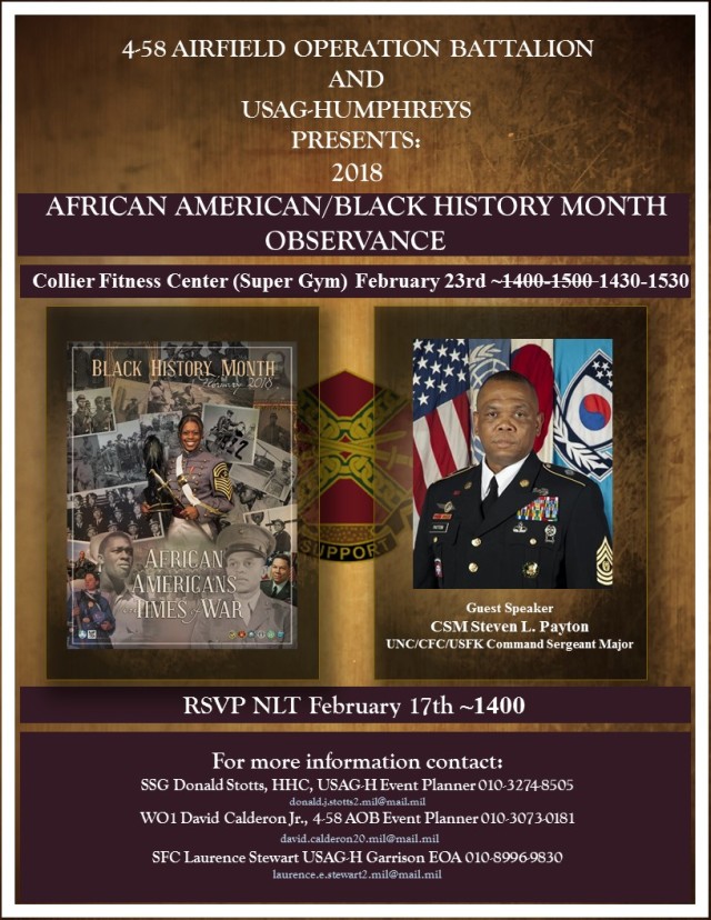 2018 African American/Black History Month Observance