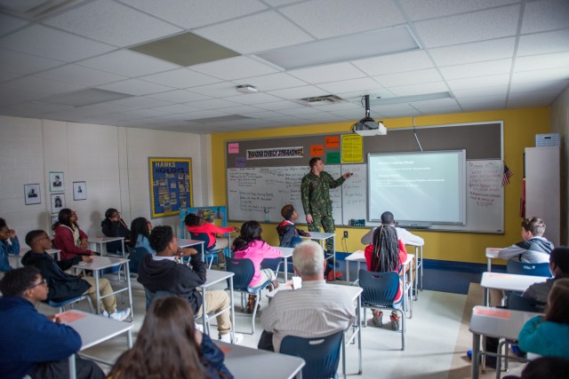 Teaching Georgian students about the world
