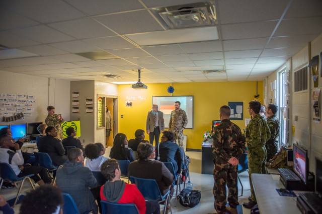 Talking to western Georgia students