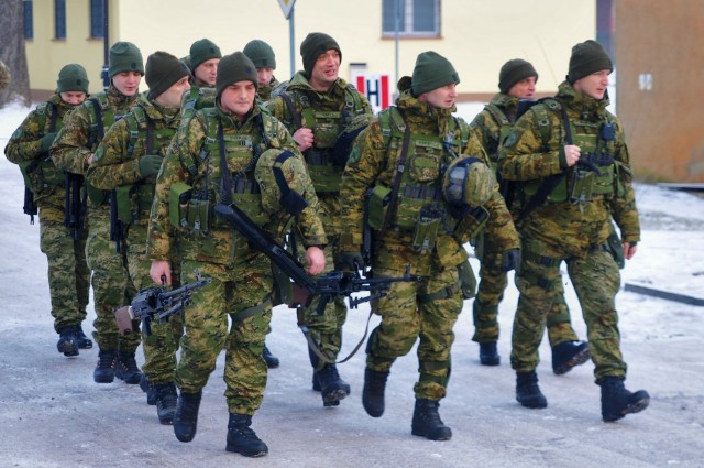Croatian Volcano Battery deploy for Exercise Puma