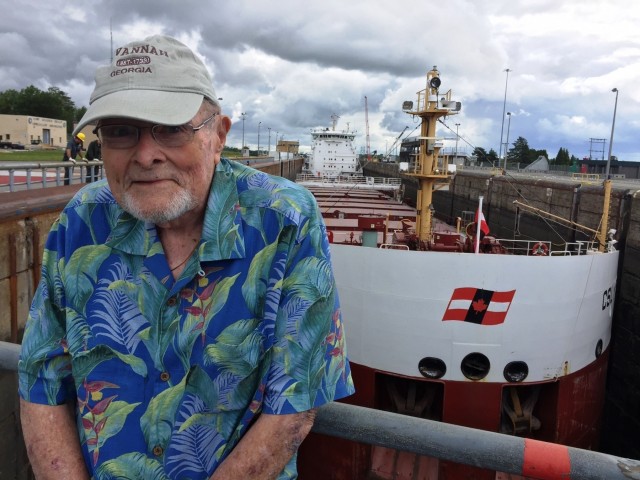 Joseph Foley, Retired USACE Buffalo District Design Chief visits old project