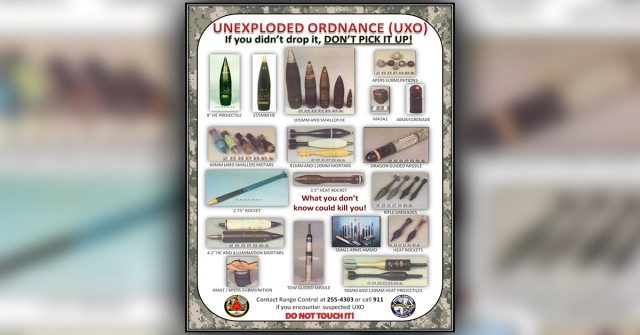 Recognize, retreat, report: Unexploded ordnance poses a lethal threat on post