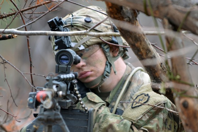 Soldiers defend against opposing forces at JRTC