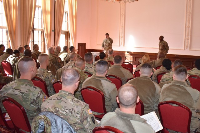 USAG Ansbach Commander Welcomes Rotational Brigade to Germany.