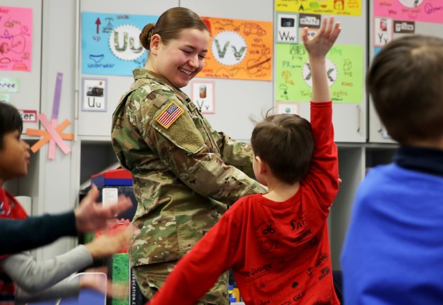 Soldiers participate in Read Across America Day in Germany  