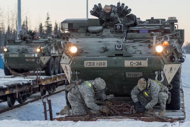 Arctic Wolves Conduct Railhead Operations at JBER