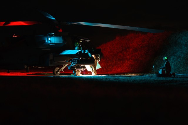 Air Cav conducts night operations at Dynamic Front 18