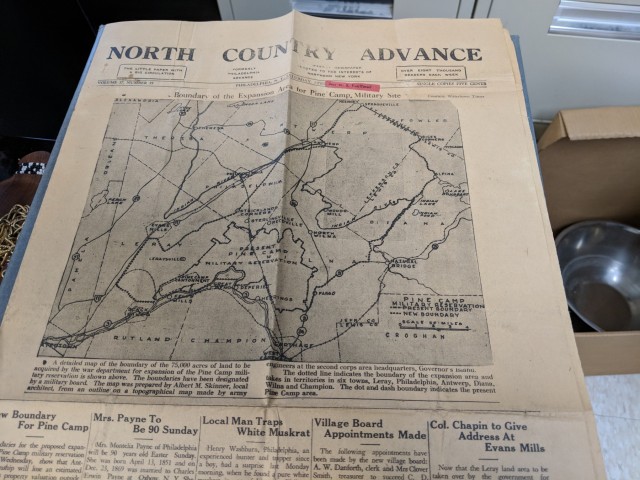 Fort Drum's Cultural Resources staff benefits from new treasure trove of historical information