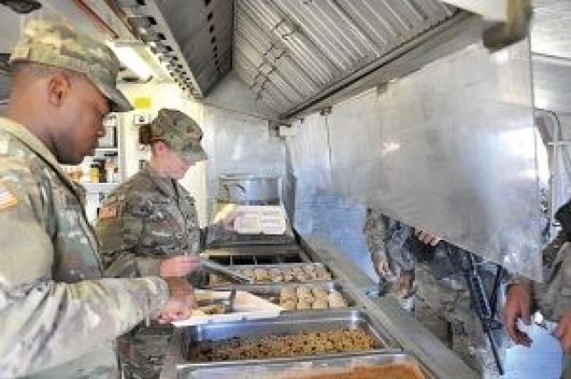 Field feeding team tests new menus