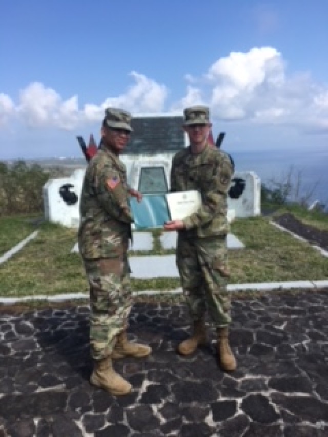A reenlistment ceremony not easily forgotten