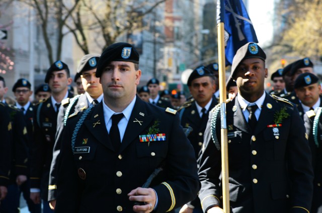 NY National Guard's 'Fighting 69th' leads New York City's St. Patrick's Day parade for 167th time