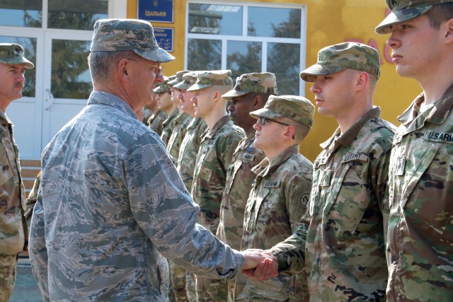N.Y. Guard senior leaders visit their Soldiers in Ukraine