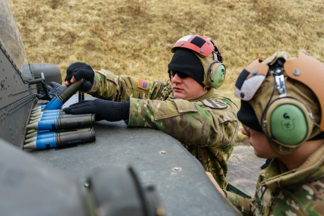 1-227 ARB maintainers arm Apaches