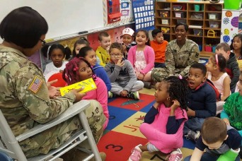 Soldiers Celebrate Dr. Seuss' Birthday with Local Elementary School Children