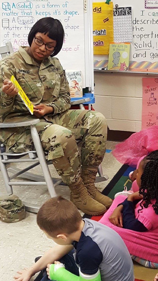 Soldiers Celebrate Dr. Seuss' Birthday with Local Elementary School Children