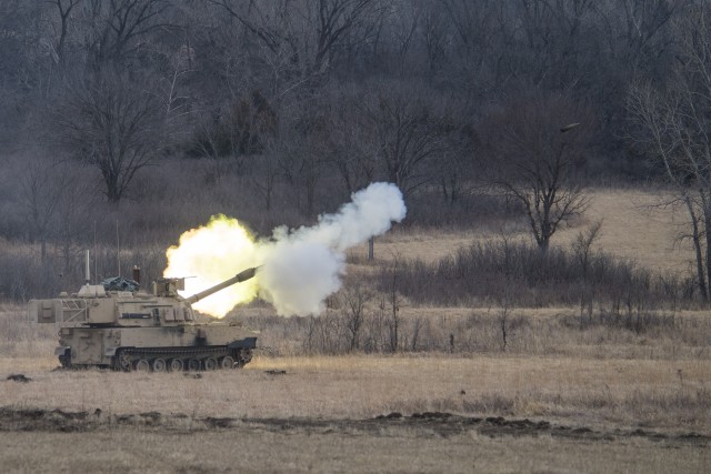 Field Artillery Soldiers test latest M109A7 Paladin Howitzer upgrade at Ft. Riley