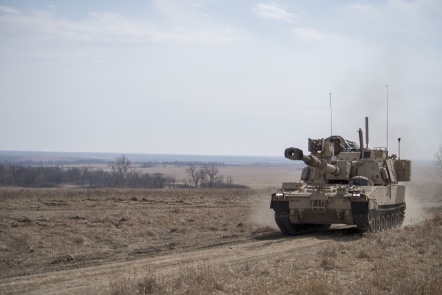 Field Artillery Soldiers test latest M109A7 Paladin Howitzer upgrade at Ft. Riley