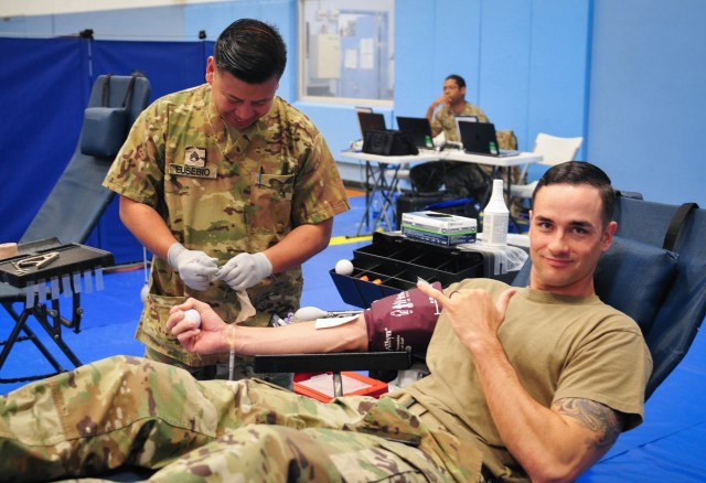 8th TSC teams with ASBP for blood drive