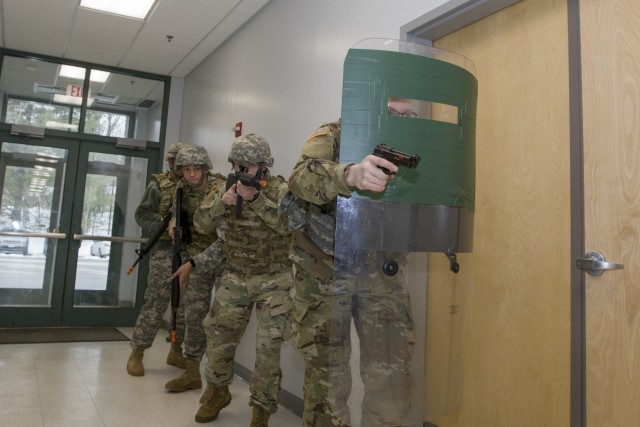 Military Police conduct training scenarios