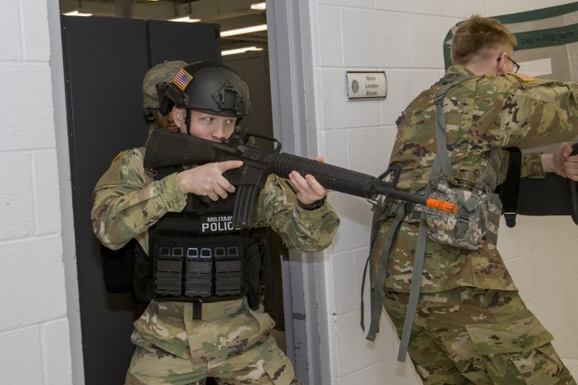 Military Police conduct training scenarios