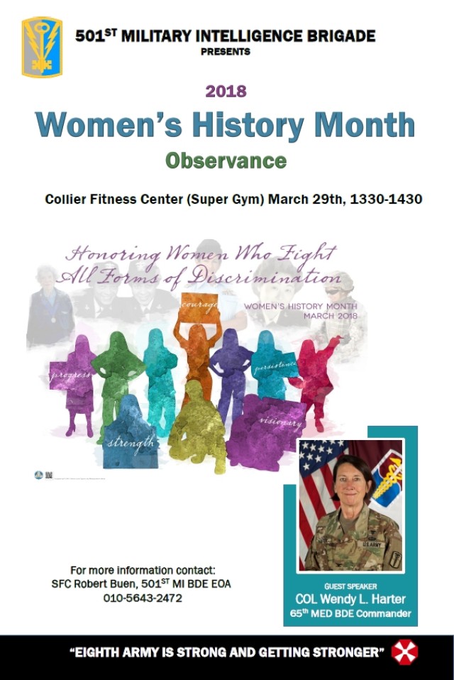 Area III 2018 Women's History Month Observance