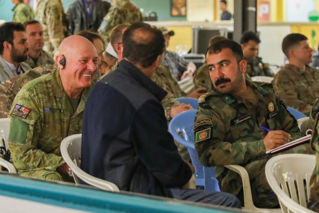 California National Guard Soldiers share experience with Afghan leaders