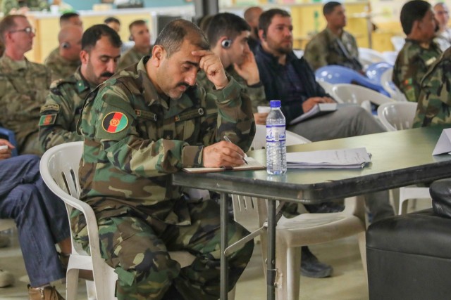 California National Guard Soldiers share experience with Afghan leaders