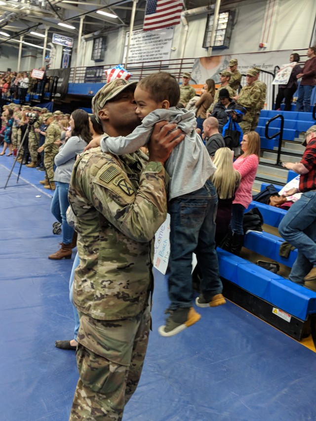 Soldiers from 1-32 Infantry return to Fort Drum after Horn of Africa deployment