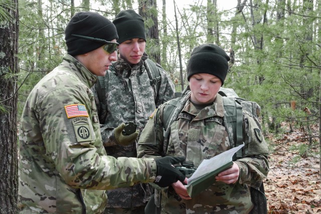 Natick's Human Research Volunteer Soldiers maintain land navigation skills.