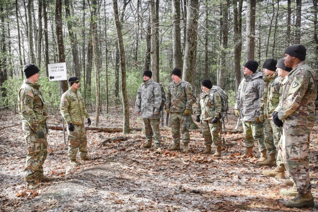 Natick's Human Research Volunteer Soldiers maintain land navigation skills.