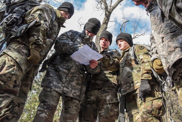 Natick's Human Research Volunteer Soldiers maintain land navigation skills.