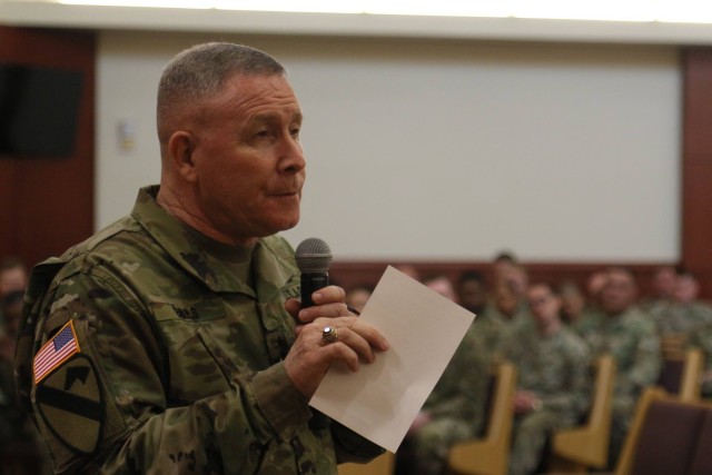 Chaplain (Maj. Gen.) Paul K. Hurley visits the Unit Ministry Team University