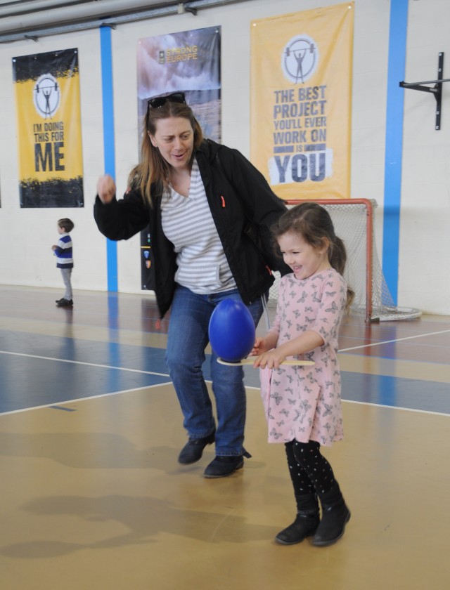 Mother and daughter at Eggstravaganza