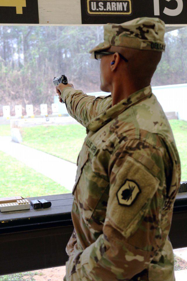 98th Training Division drill sergeant candidate trains through competition