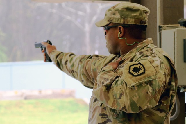 Army Reserve drill sergeant competes in marksmanship competition at Fort Benning