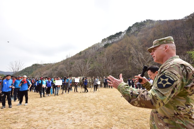 Community members plant trees in Anseong City