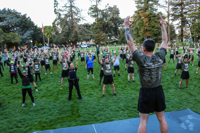 Screaming Eagles fly to San Mateo California: Celebrating 50 years of unit adoption