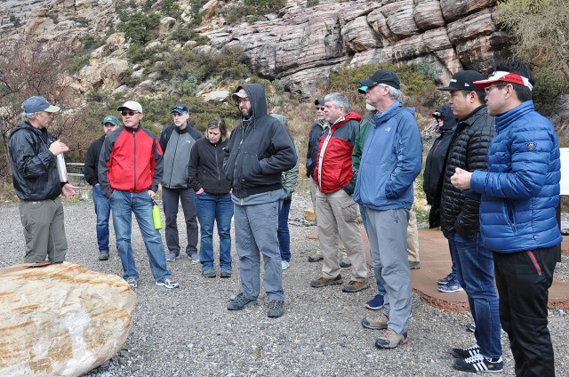 Geologists learn studying past holds keys to future during visit to Red Rock Canyon