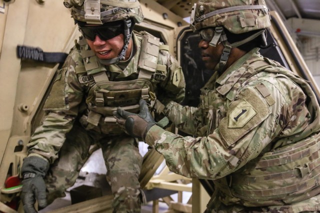 Dagger Brigade roll-over training  