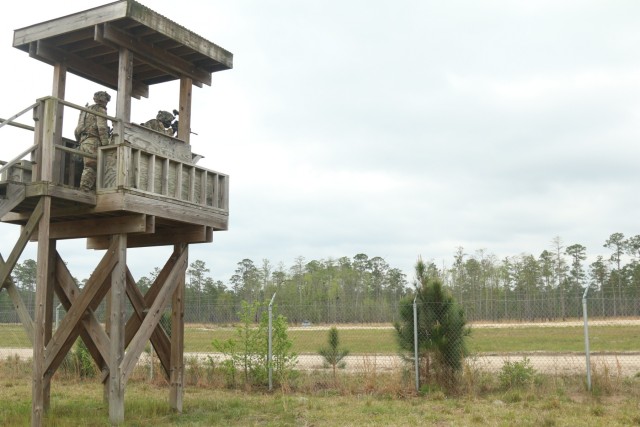 Logistics Soldiers' tactical skills put to action in base-defense live fire exercise