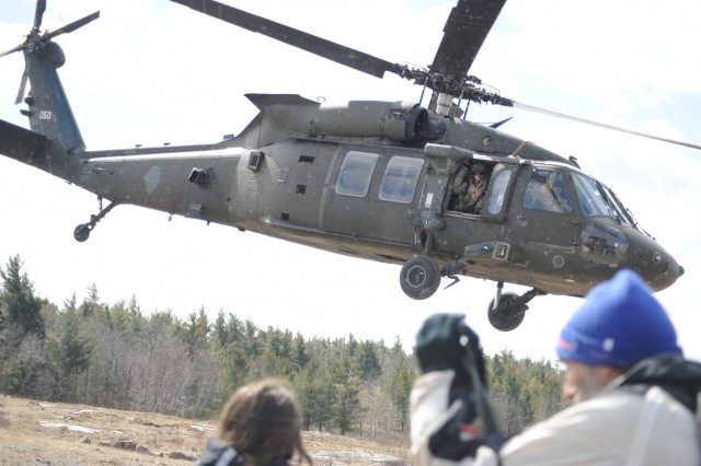 Fort Drum aviators provide local officials with bird's eye view of Falcon's Peak exercise