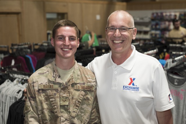 Father, son reunite downrange